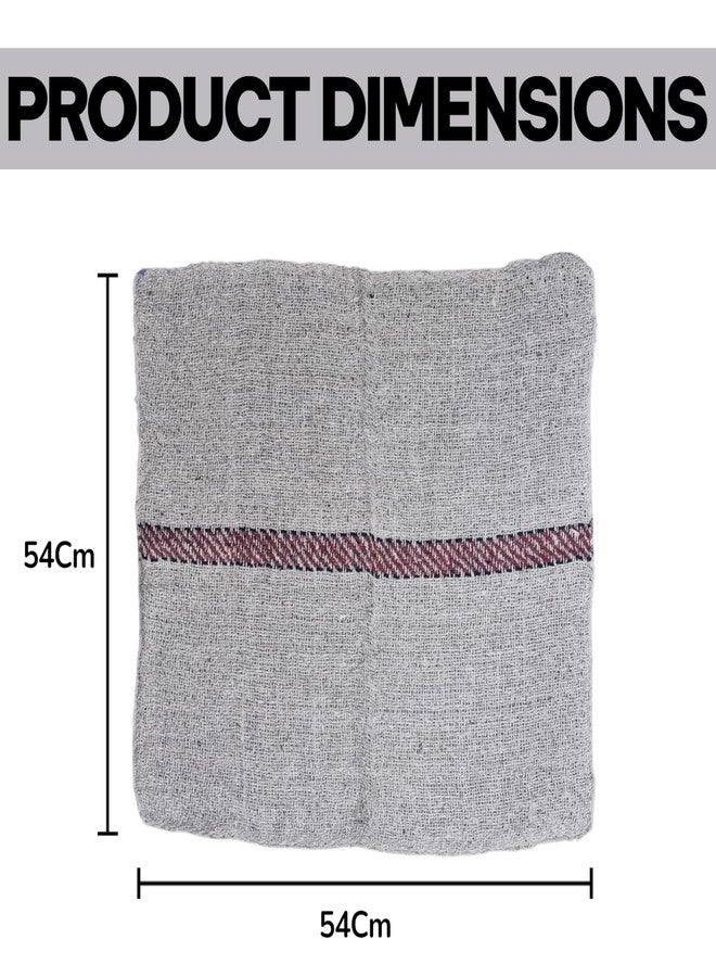 RIANZ® Floor Cleaning Mop Cloth - 54x54 cm Reusable Cotton Mopping Pad for Wet & Dry Cleaning | Highly Absorbent, Quick Dry, Durable Cleaning Cloth for Home & Office Floors (White - Pack of 2) - Image 4